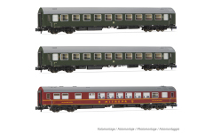 Arnold HN4422 - N - 3-tlg. Personenwagen-Set + Speisewagen Typ B OSShD, DR, Ep. III